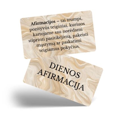 Afirmacijų kortelės
