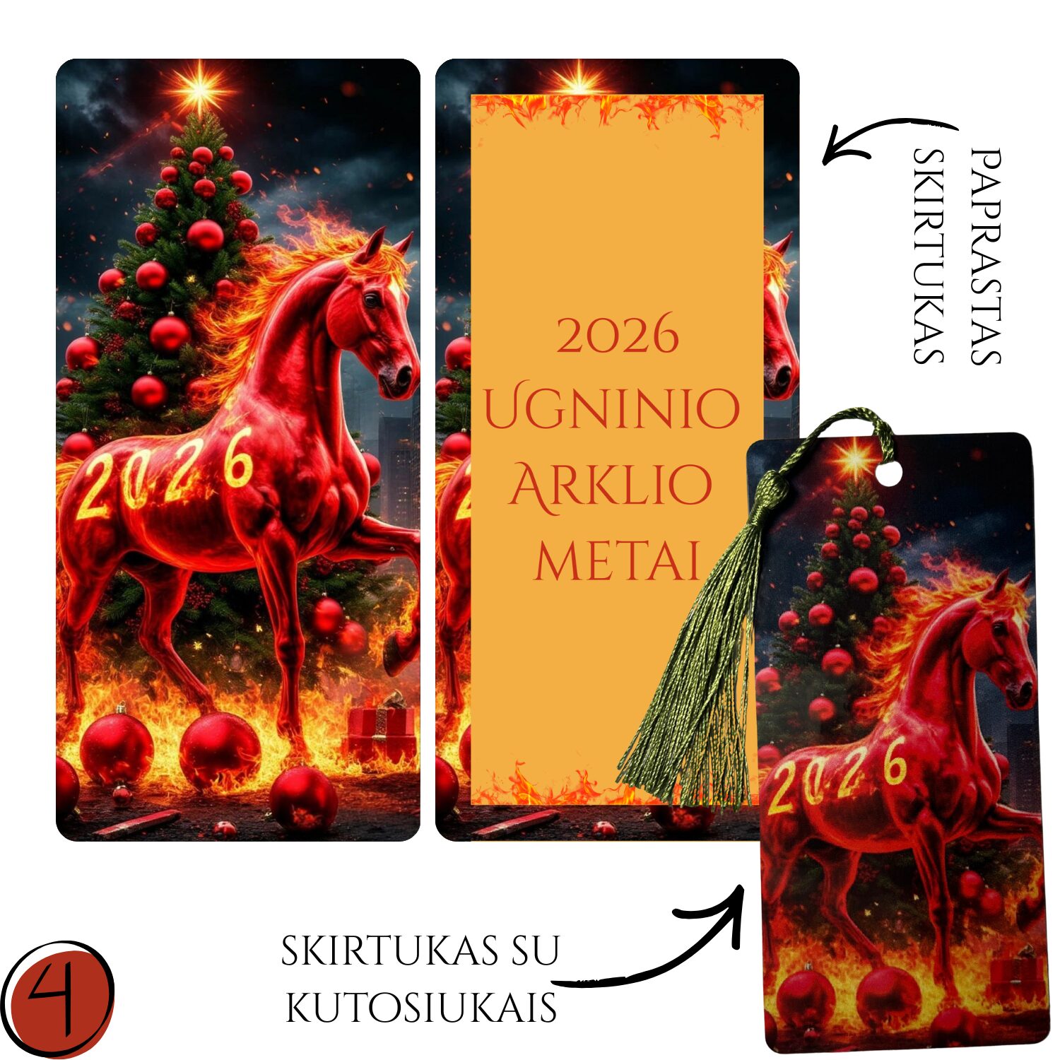 Knygų skirtukai - 2026 su kutosiukais - Image 4