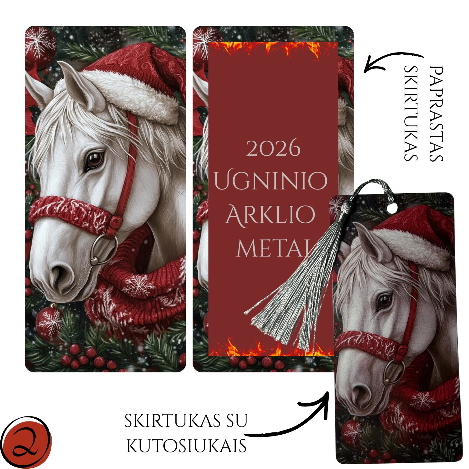 Knygų skirtukai - 2026 su kutosiukais - Image 2